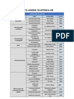 Nueva Agenda Telefonica Uni