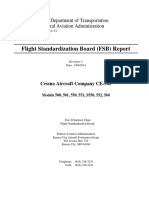 Faa Flight Standarization 560 550 Board Cessna 500