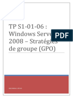 TP S1!01!06 - Windows Server 2008 Stratégies de Groupe (GPO)