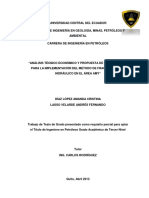 Analisis Tecnico Economico de Realizar Fracking en Pozos