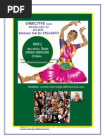 Dance Objective Sample Questio Papaer For FTII SRFTI Entrance Test