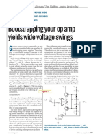 Bootstrapping Your Op Amp Yields Wide Voltage Swings: Designfeature