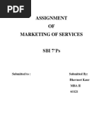 Assignment OF Marketing of Services