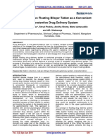 A Brief Review On Floating Bilayer Tablet As A Convenient Gastroretentive Drug Delivery System