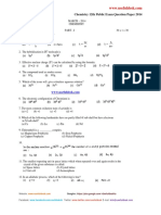 12th Public Exam Question Paper 2014 Chemistry March