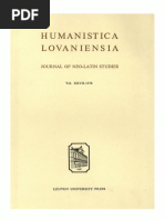 Humanistica Lovaniensia Vol. 27, 1978 PDF