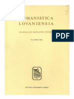 Humanistica Lovaniensia Vol. 35, 1986 PDF