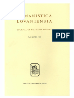 Humanistica Lovaniensia Vol. 33, 1984 PDF