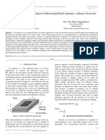 Bandwidth Optimization of Microstrip Patch Antenna-A Basic Overview