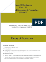 MEA Unit 3 Production Function