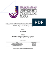 Faculty of Computer and Mathematical Sciences: ANA Travel Agency Booking System