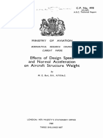 Effects of Design Speed and Normal Acceleration On Aircraft Structure Weight