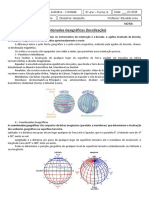 Atividade Avaliativa - 8º Ano - Coordenadas Geograficas