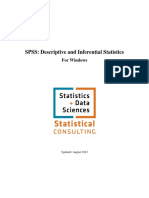 SPSS: Descriptive and Inferential Statistics: For Windows