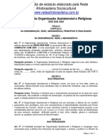 Modelo de Estatuto ParaTemplo de Religiao Afro Modelo Final