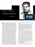 Luis Franco, Poeta Belicho