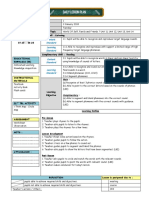 Daily Lesson Plan: Content Standard Learning Standard Content Standard Learning Standard