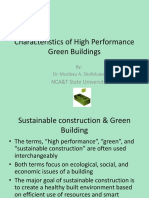 Characteristics of High Performance Green Buildings: NCA&T State University