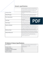 Futures Contract Generic Specifications