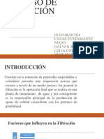 Proceso de Filtración