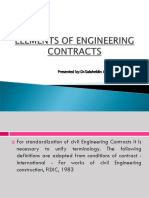 Elements of Engineering Contracts