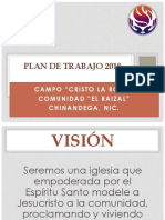 Plan de Trabajo 2018 - Campo Cristo La Roca