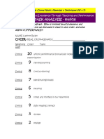 TASK ANALYSIS - Musical: Choir