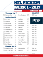 Week 1 - 2017: Printyourbrackets