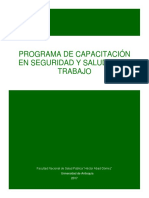 Programa de Capacitación en Seguridad y Salud en El Trabajo