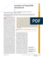 Single-Step Formation of Degradable Intracellular Biomolecule Microreactors