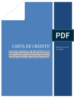 Carta de Crédito