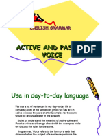 Active and Passive Voice