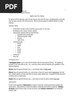 IB Chem, Topic 10, Organic Quiz 1 Review