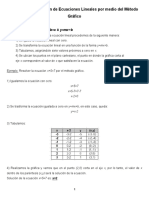 Método de Resolución de Ecuaciones Lineales Por Metodo Grafico