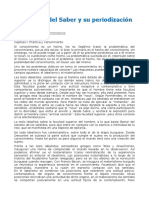 APUNTES Los Modos de Saber y Su Periodización Rubén Dri