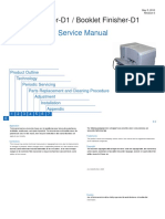 Staple Finisher-D1 Booklet Finisher-D1 SM Rev0 050110