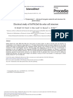 Electrical Study of Si/Ps/Zno:In Solar Cell Structure: Sciencedirect