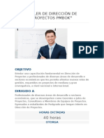 PM Certifica Taller de Dirección de Proyectos Pmbok