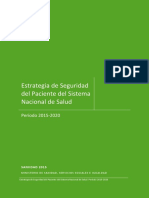 Estrategia Seguridad Del Paciente 2015-2020ESPAÑA PDF