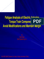 Fatigue Analysis Electric Actuator