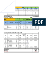 1) Pile Work: Total Amount Cost Per RFT