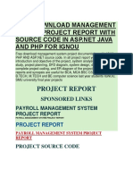 Management System Project Report With Source Code in ASP