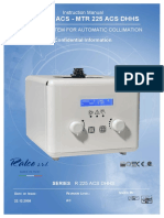 MTR 225 Acs - MTR 225 Acs DHHS: Instruction Manual