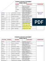 Section Room # Adviser Catechists Supervisor: Students-Catechist Assignment Grade 1 (MCCS)