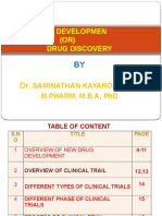 New Drug Developmen (OR) Drug Discovery: Saminathan Kayarohanam M.Pharm, M.B.A, PHD