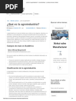 ¿Qué Es La Agroindustria - Conocimientos - La Divisa Del Nuevo Milenio