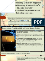 Understanding Caspian Region's Role in Ensuring Central Asia's Energy Security Prospects For Cooperation and Interdependence