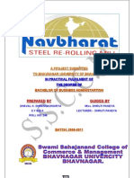 Report On Navbharat Steel Re Rolling Mill