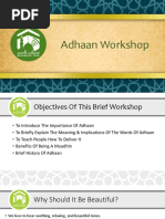 Adhan Workshop A Slideshow On The Call To Prayer by Haramain Info