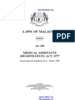 Act 180 Medical Assistants Registration Act 1977